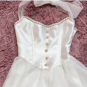 Dolls Kill Sugar Thrillz Dream of You Mini Dress - White